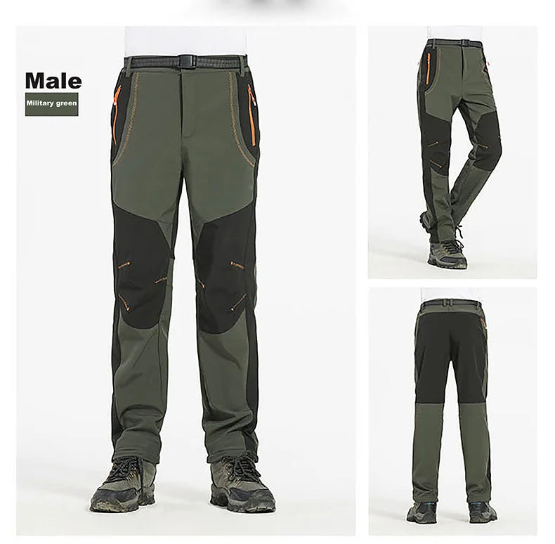 LNGXO Men's Winter Fleece Hiking Pants