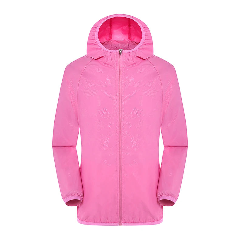 LNGXO Unisex Waterproof Hiking Jacket – Lightweight Outdoor Windbreaker