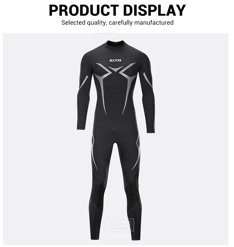 Men’s 3mm Neoprene Wetsuit for Surfing & Diving