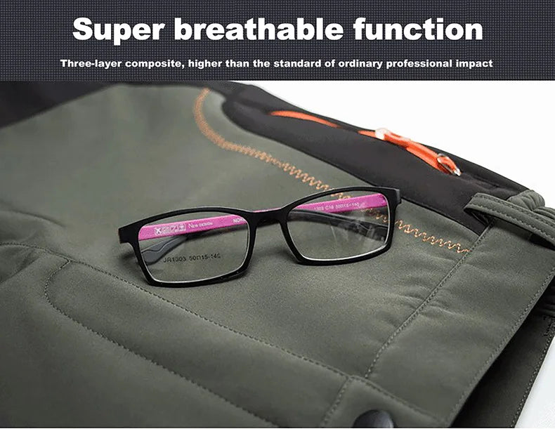 LNGXO Men's Winter Fleece Hiking Pants