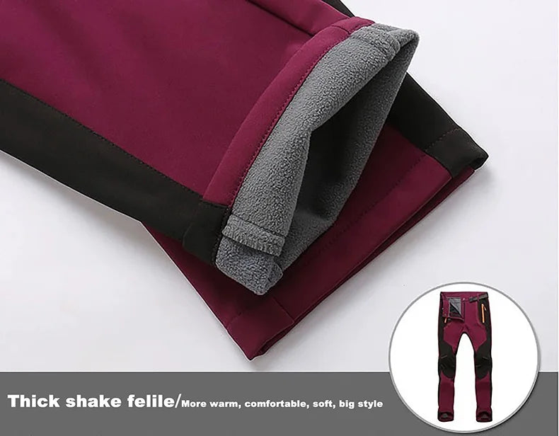 LNGXO Men's Winter Fleece Hiking Pants