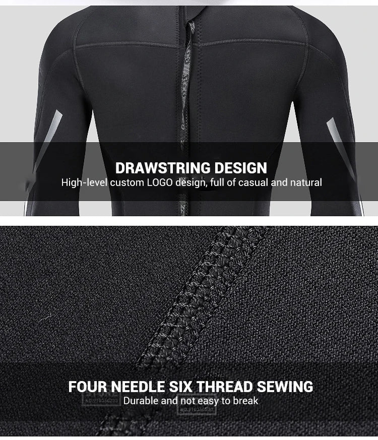 Men’s 3mm Neoprene Wetsuit for Surfing & Diving