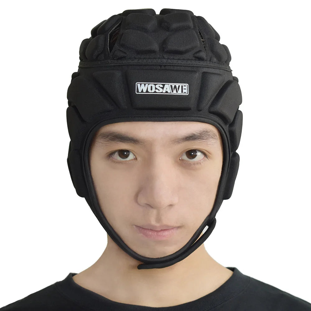 Football Soccer Rugby Goalkeeper Helmet Scrum Cap Head Guard