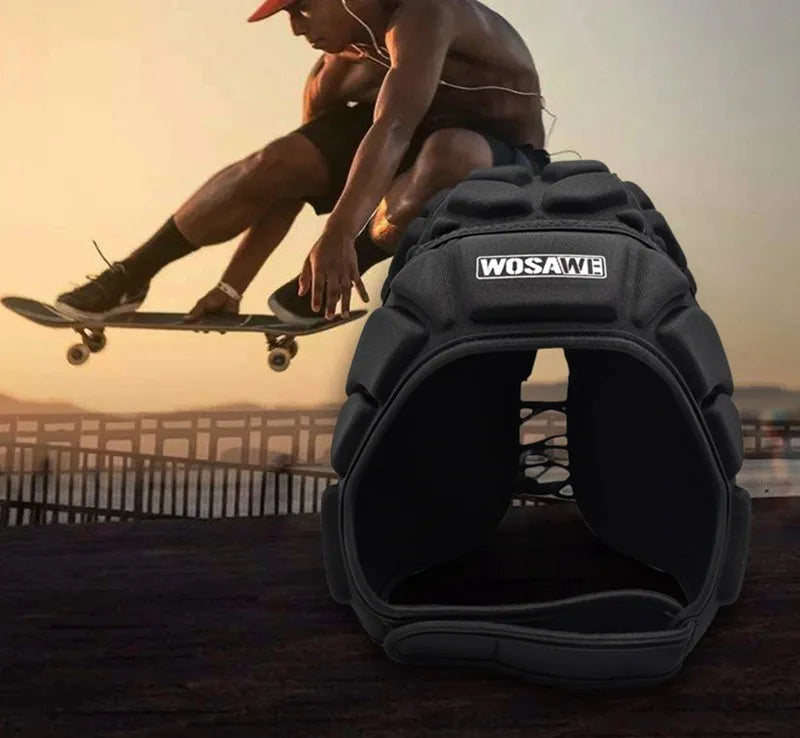 Football Soccer Rugby Goalkeeper Helmet Scrum Cap Head Guard