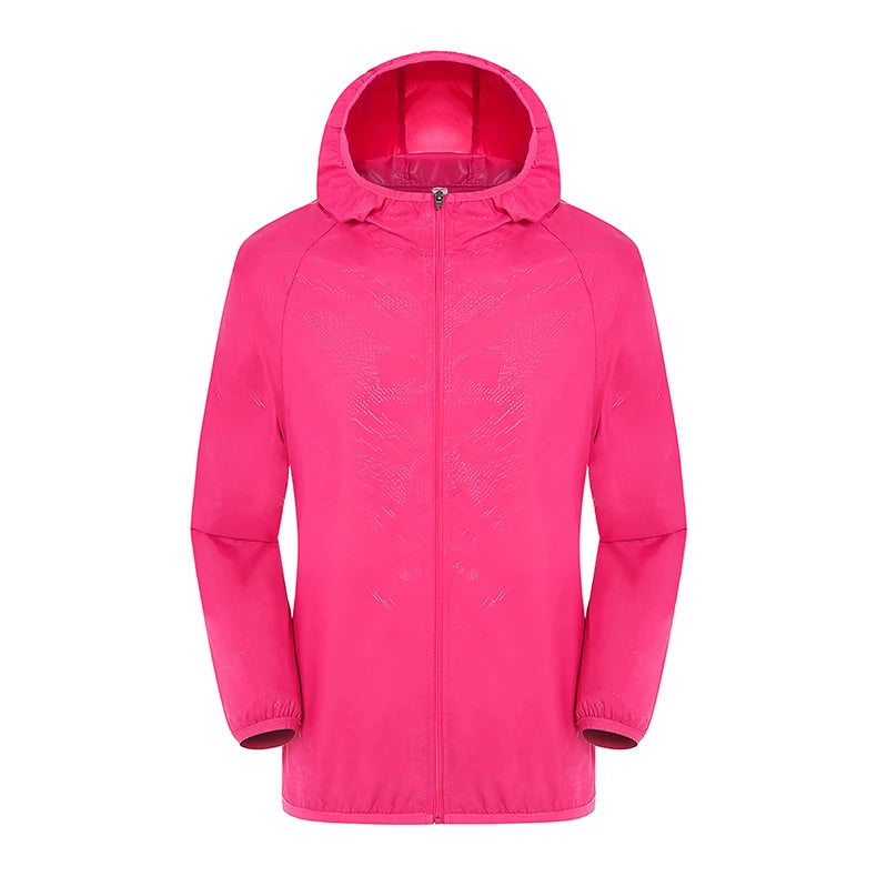 LNGXO Unisex Waterproof Hiking Jacket – Lightweight Outdoor Windbreaker