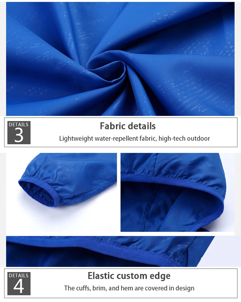 LNGXO Unisex Waterproof Hiking Jacket – Lightweight Outdoor Windbreaker