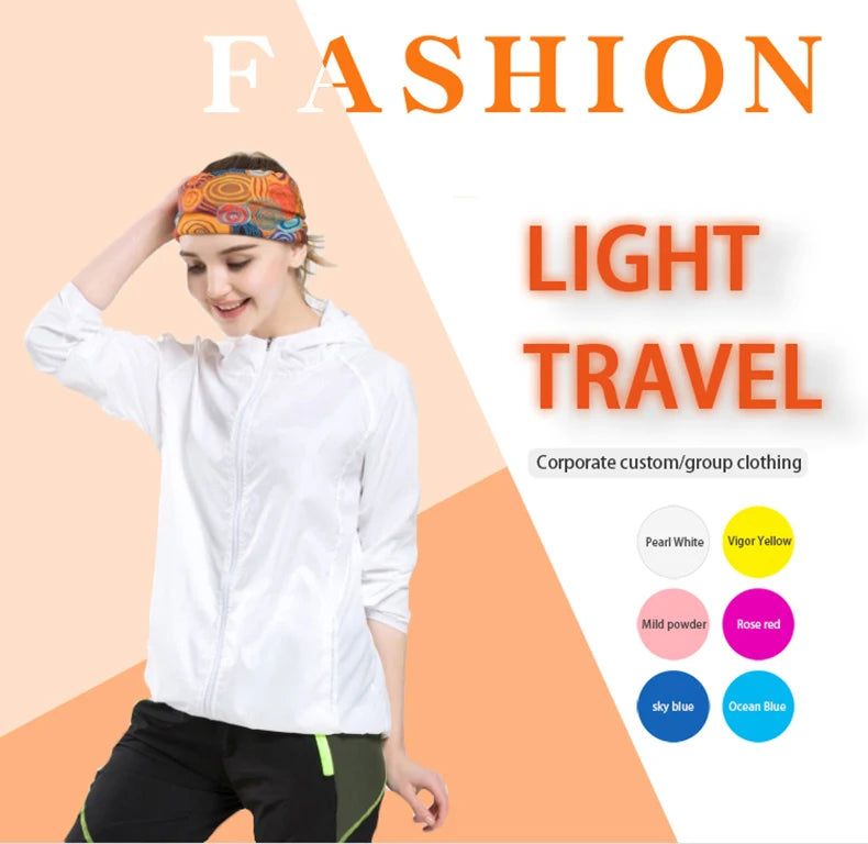 LNGXO Unisex Waterproof Hiking Jacket – Lightweight Outdoor Windbreaker