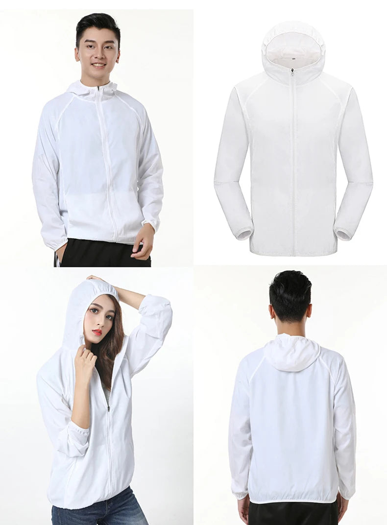 LNGXO Unisex Waterproof Hiking Jacket – Lightweight Outdoor Windbreaker