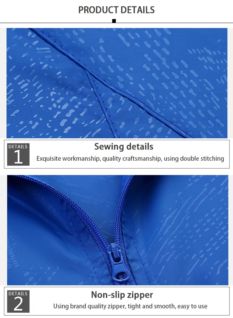 LNGXO Unisex Waterproof Hiking Jacket – Lightweight Outdoor Windbreaker