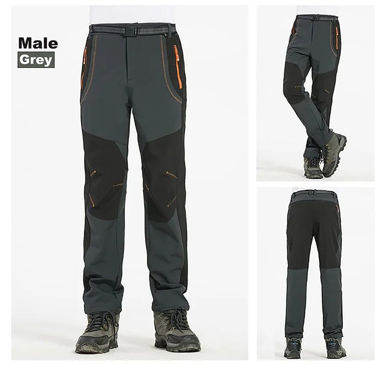 LNGXO Men's Winter Fleece Hiking Pants