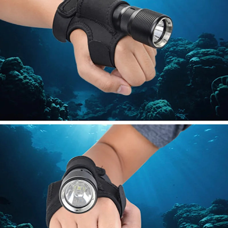 2021 Nylon Scuba Diving Flashlight Gloves