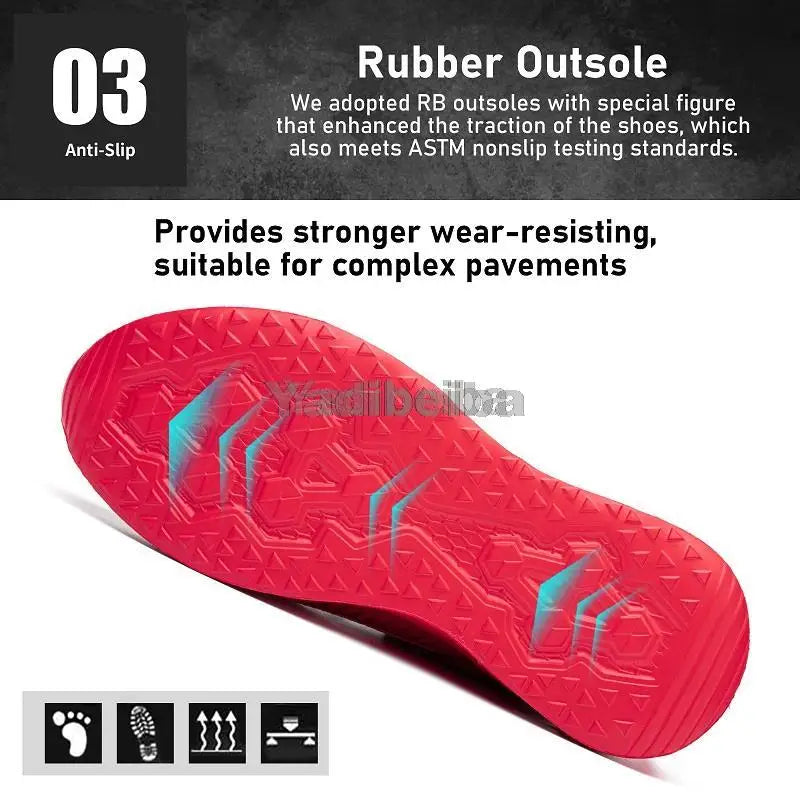 Steel Toe Lightweight Safety Work Shoes Unisex