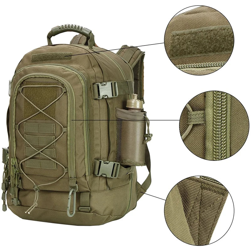 65L Tactical Outdoor Hiking Backpack