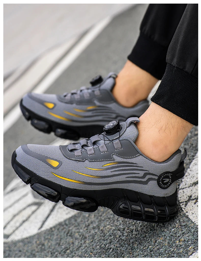 Breathable Lace-Free Soft Sole Safety Labour Shoes