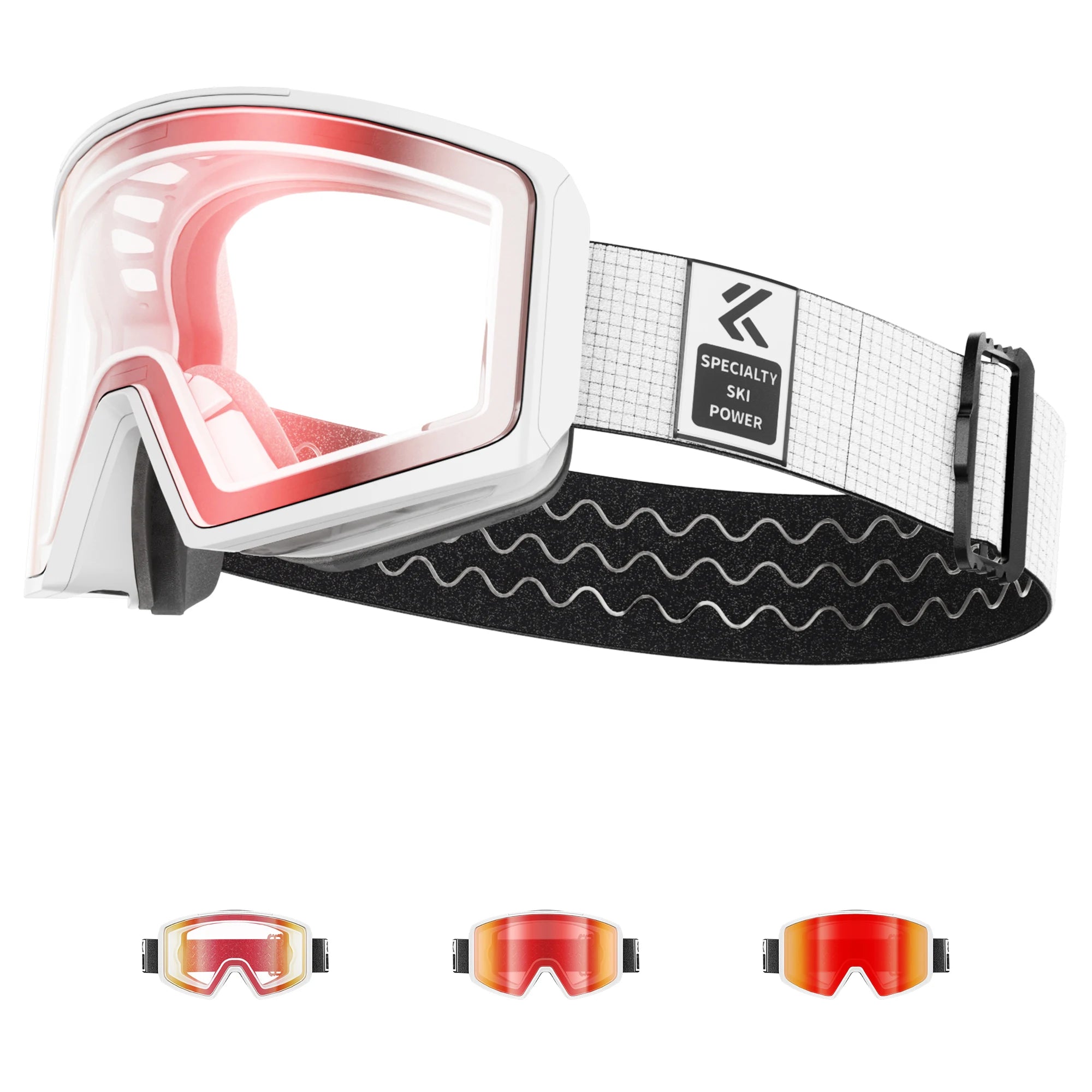 Kapvoe Photochromic Magnetic Ski Goggles UV400