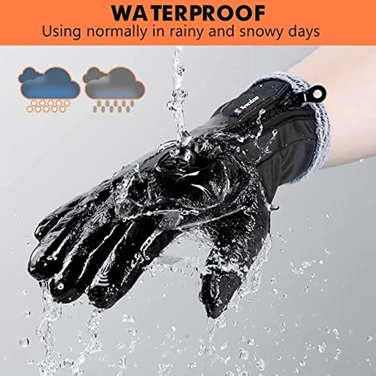 Winter Waterproof Thermal Gloves for Men & Women