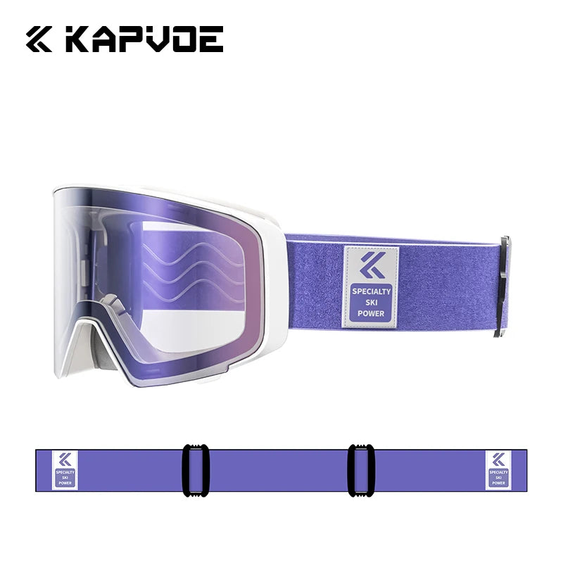 Kapvoe Photochromic Magnetic Ski Goggles UV400