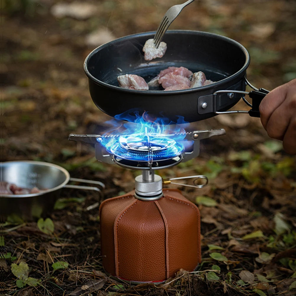 Outdoor Mini Camping Gas Stove with Storage Bag