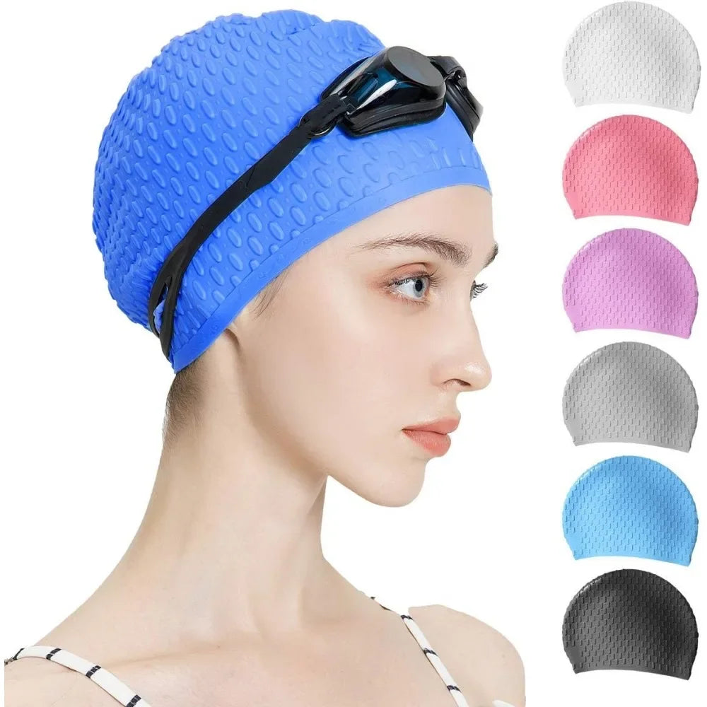 Silicone Swim Cap – Unisex Comfort Fit