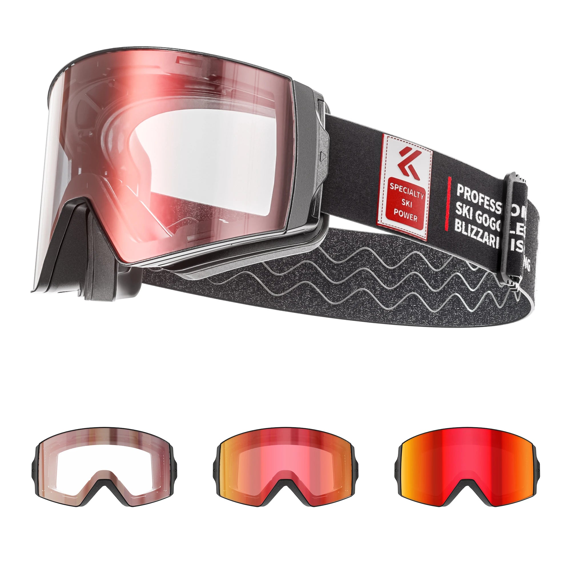 Kapvoe Photochromic Magnetic Ski Goggles UV400