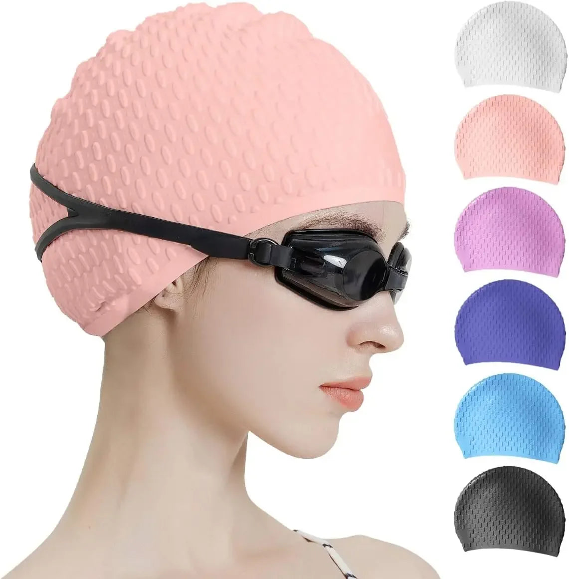 Silicone Swim Cap – Unisex Comfort Fit