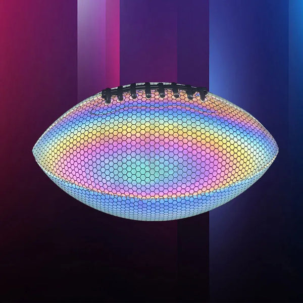 Luminous Reflective Olive Rugby Ball PU