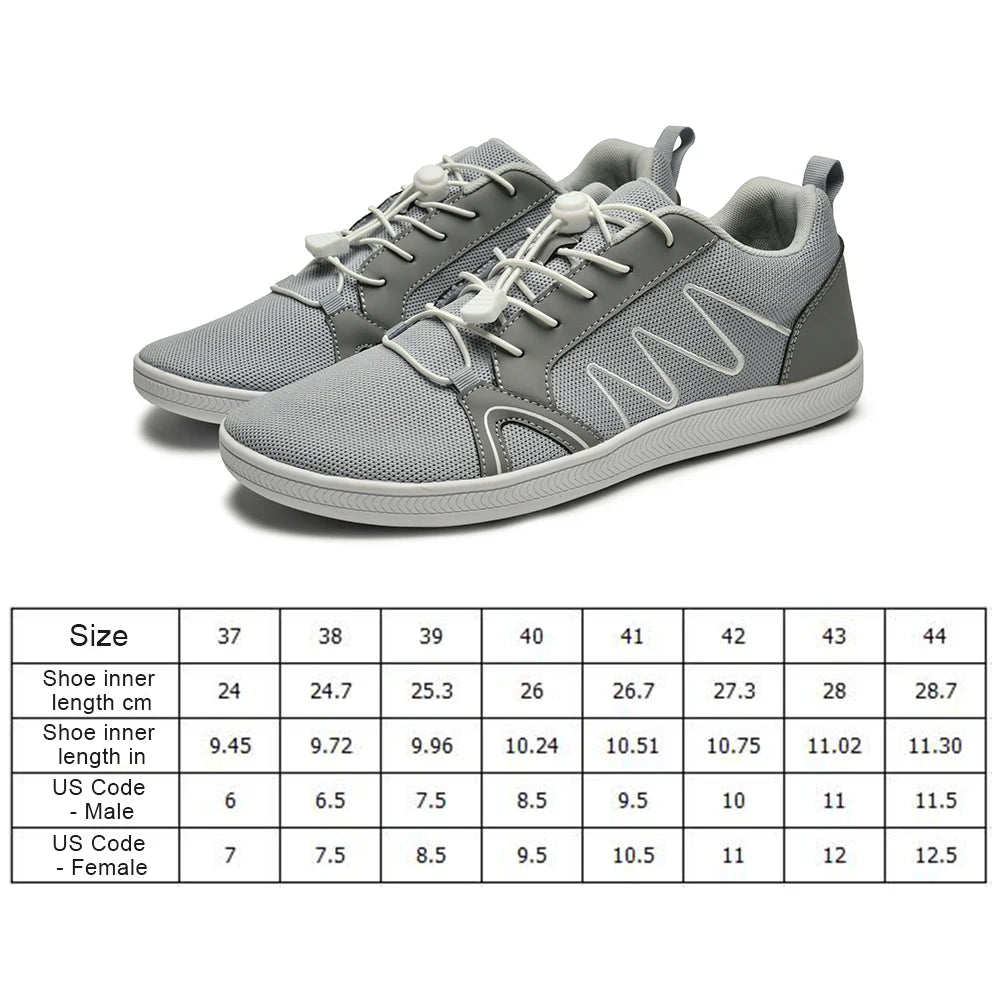 Minimalist Barefoot Non-Slip Cross Trainer Mesh Sneakers