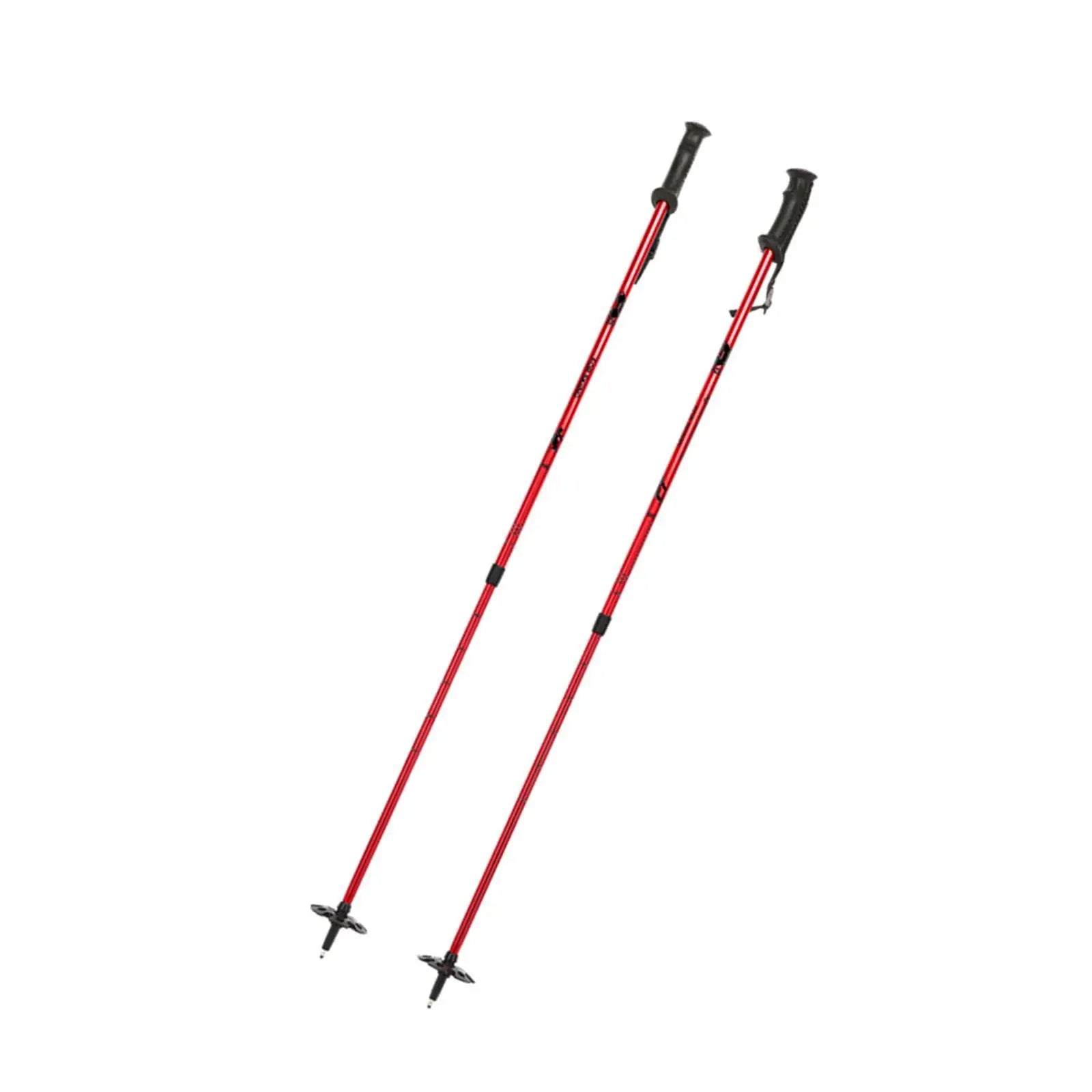 Ski Poles with Lock System & Ergonomic Grip for Adults & Kids