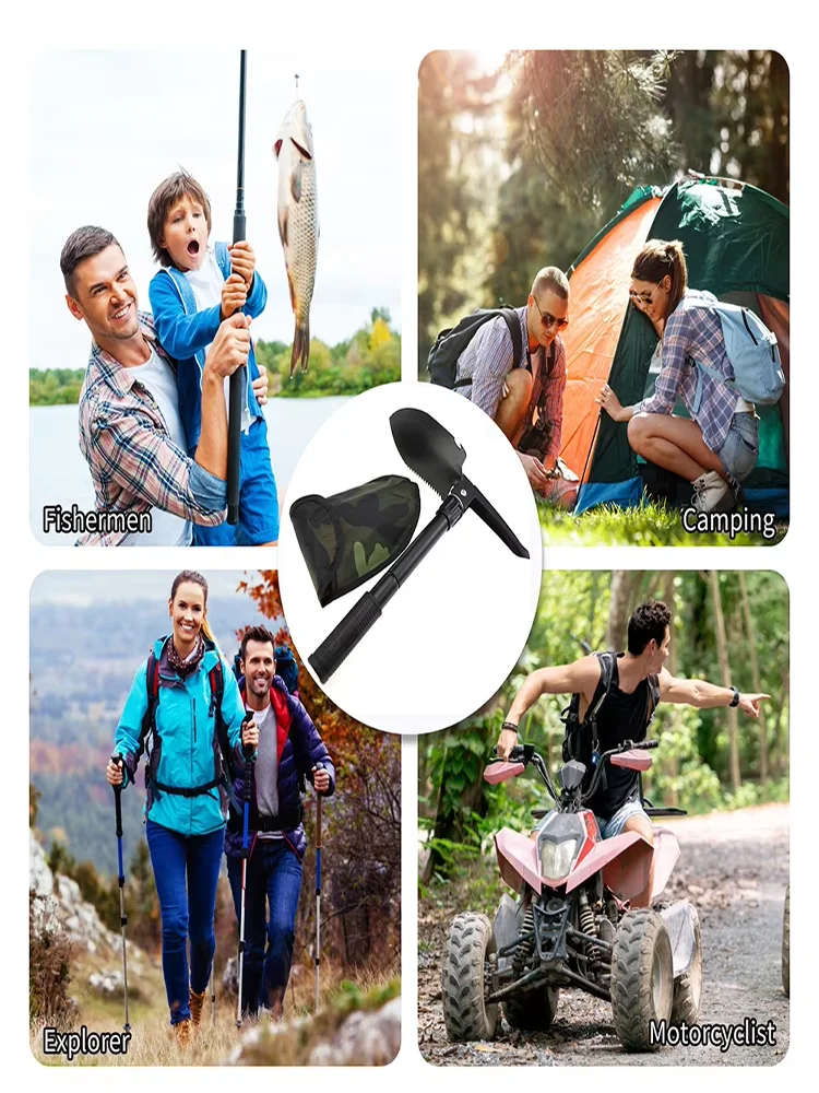 Foldable Portable Truck Engineer Shovel with Survival Tools