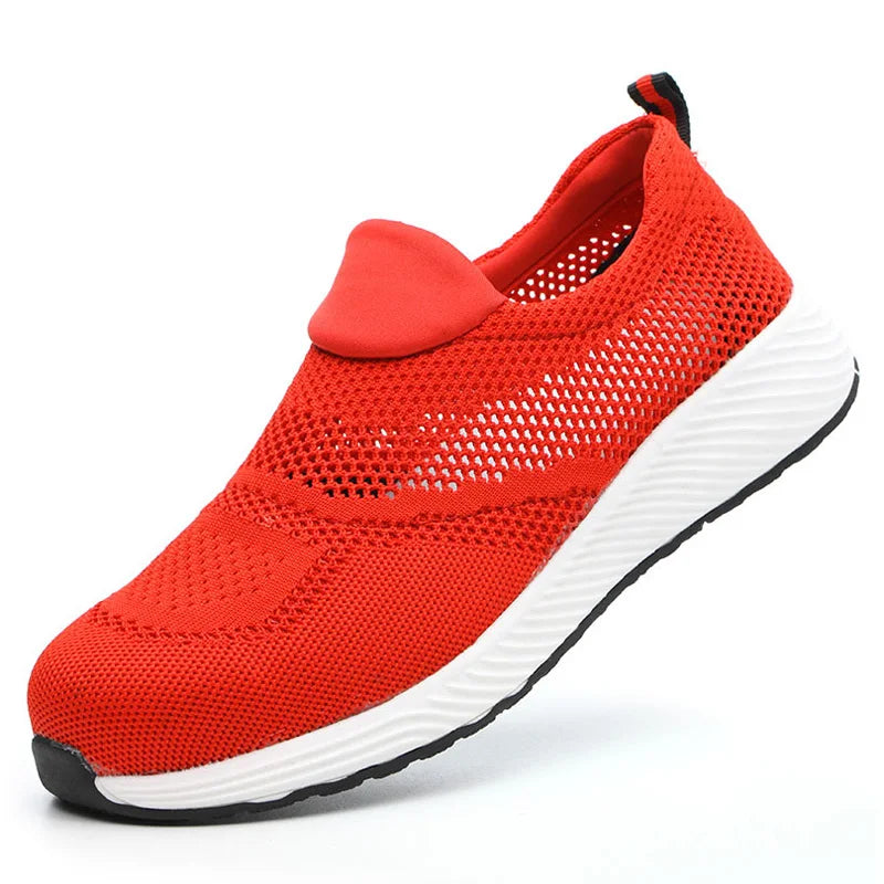 Summer Mesh Lightweight Steel Toe Work Sneakers