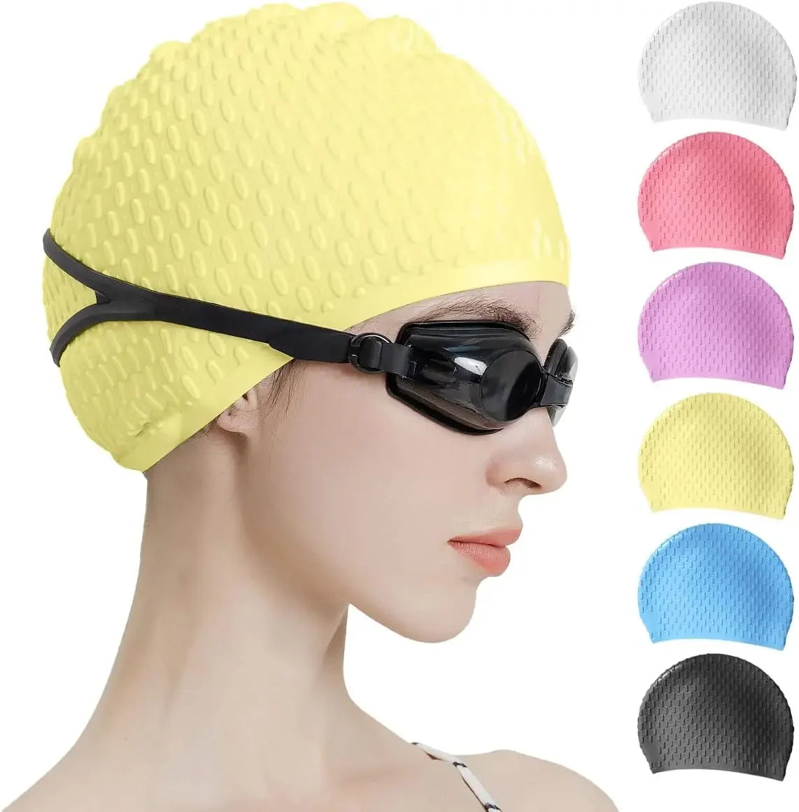 Silicone Swim Cap – Unisex Comfort Fit