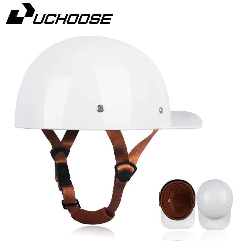 Vintage Personalized Baseball & Motorcycle Half Helmets