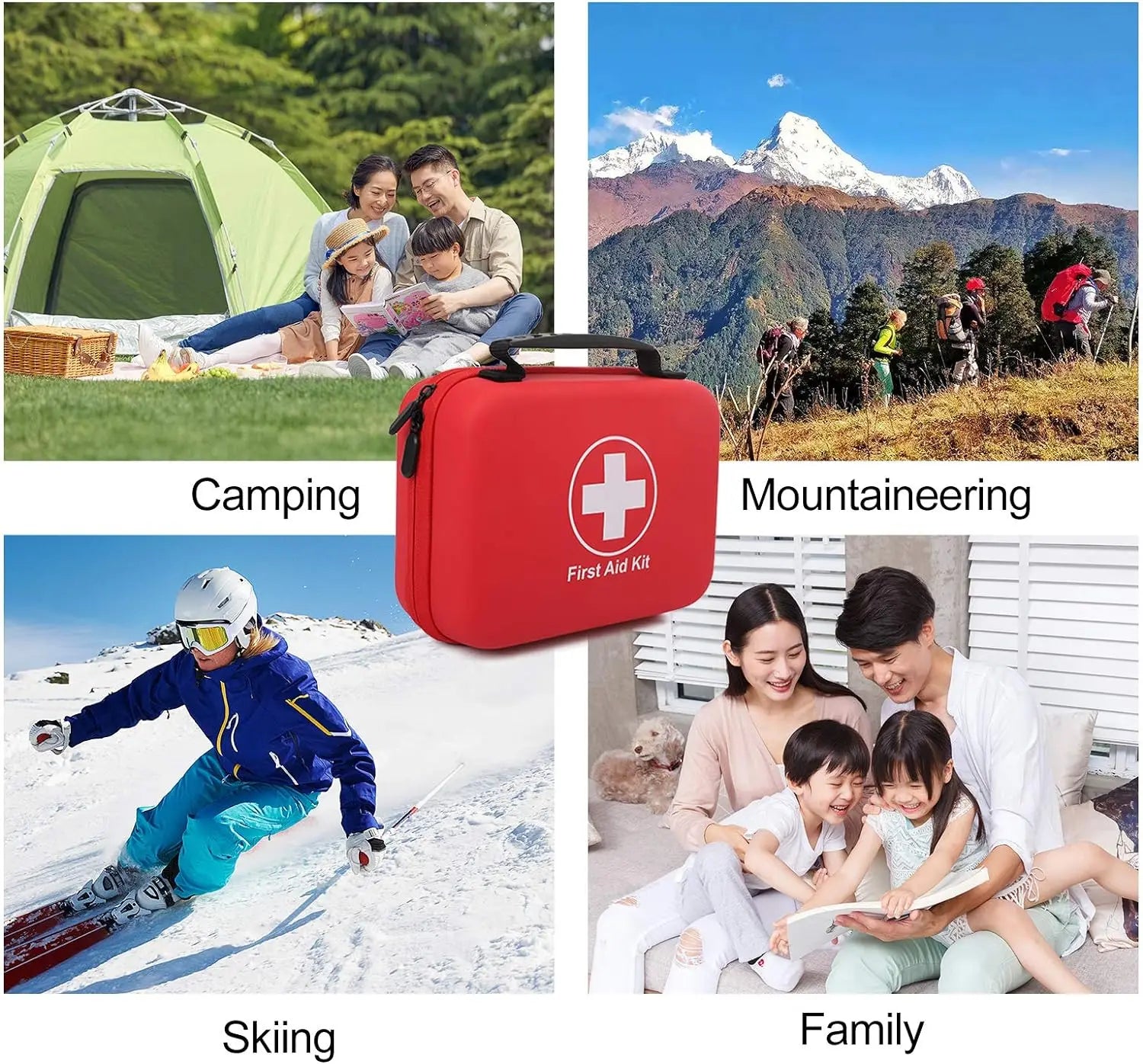 Portable First Aid Kit – Travel & Outdoor Emergency Pack (No Medication)