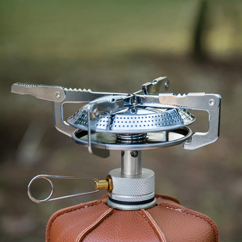 Outdoor Mini Camping Gas Stove with Storage Bag