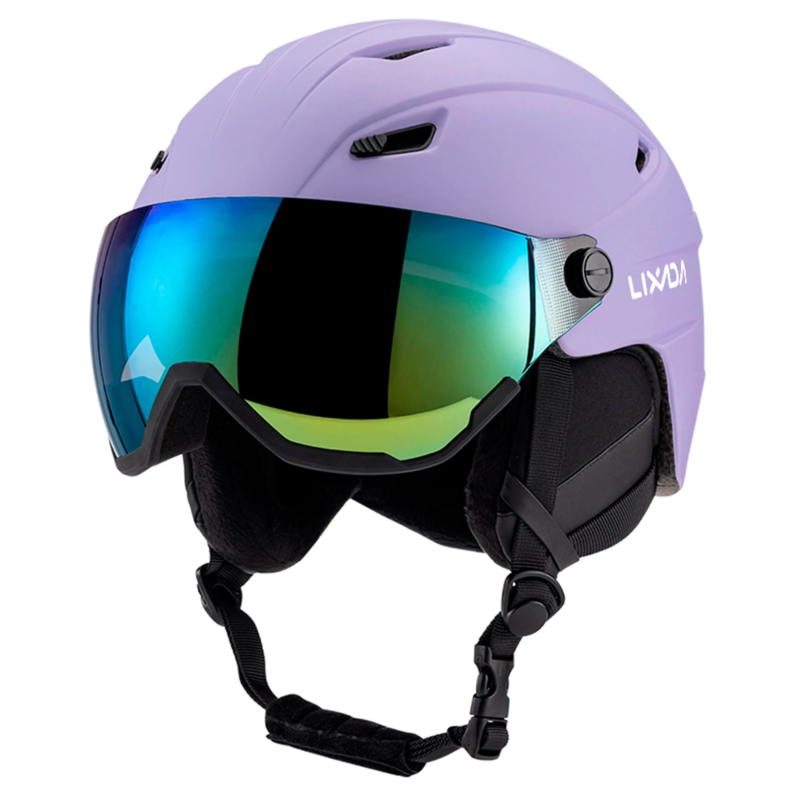 LIXADA Integrated Ski & Snowboard Helmet with Removable Visor & Goggles