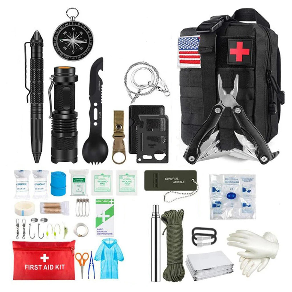 Survival First Aid Kit – Tactical Molle Emergency Gear Bag