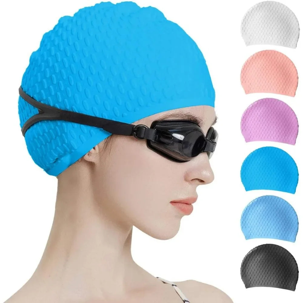 Silicone Swim Cap – Unisex Comfort Fit