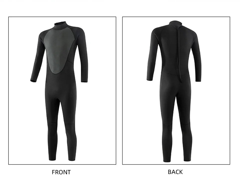 3mm/2mm Neoprene Wetsuit Full Body Thermal Diving & Surfing Suit