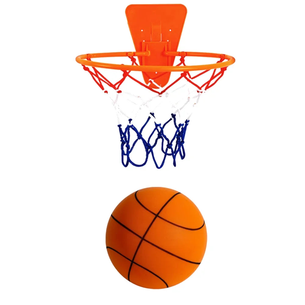 21cm Easy Grip Silent Size 5 Multicolor Basketball for Kids