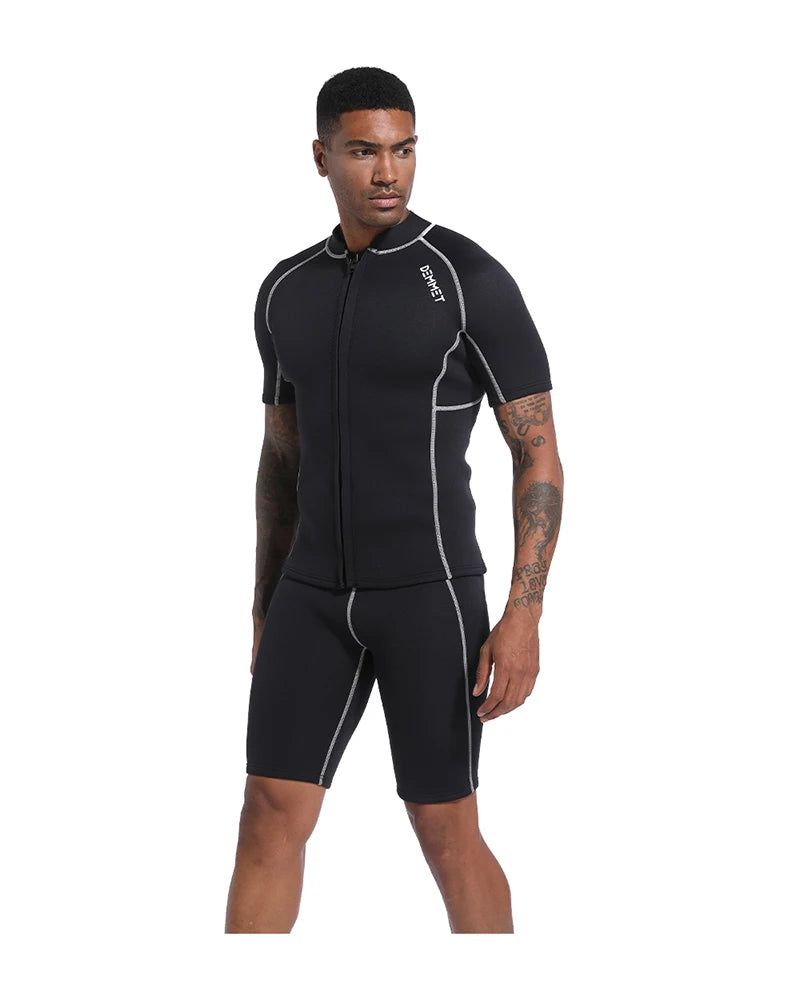 CRSC Neoprene Wetsuit 1.5/3MM Short Sleeve Dive Suit