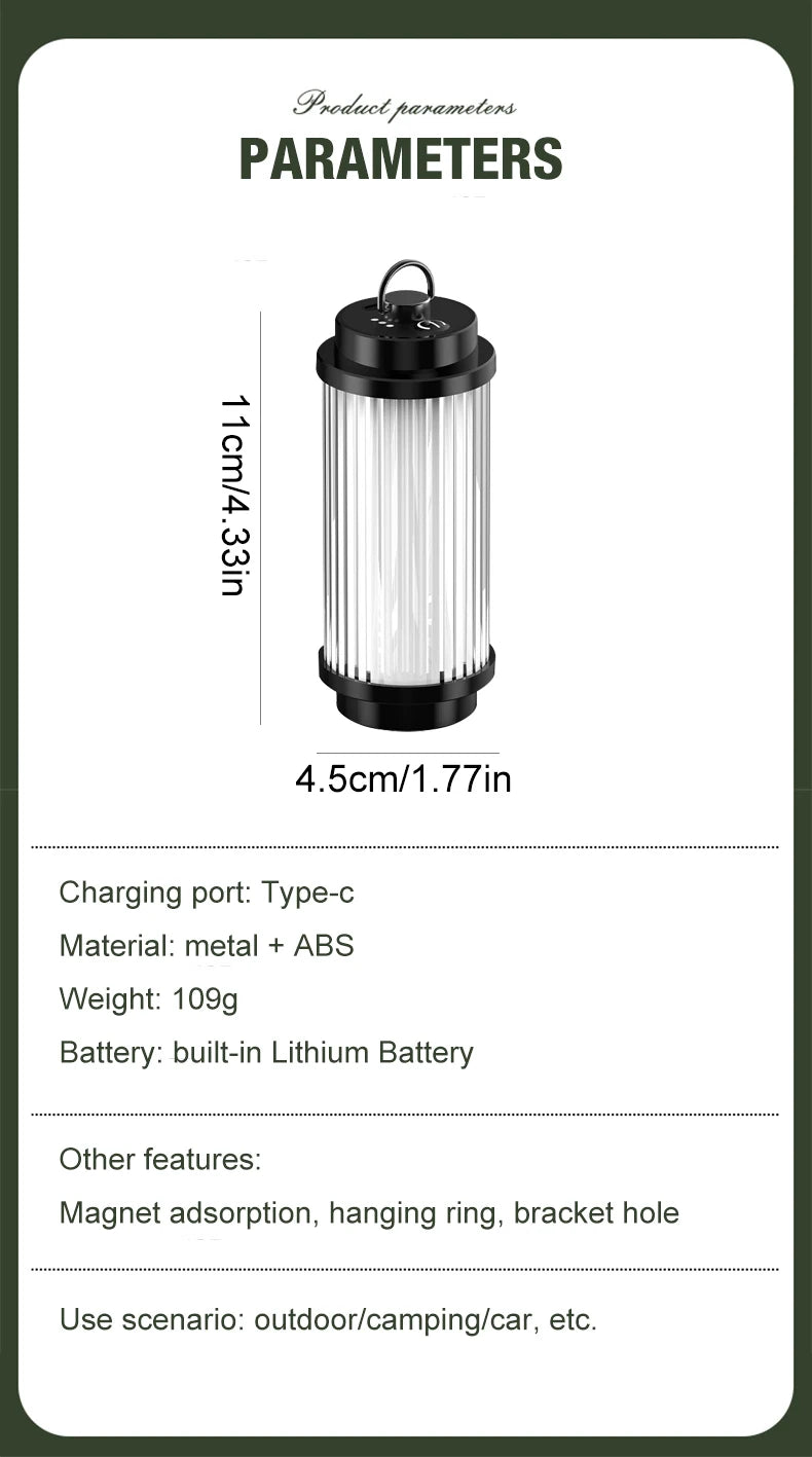 3000mAh USB Rechargeable Mini LED Camping Lantern