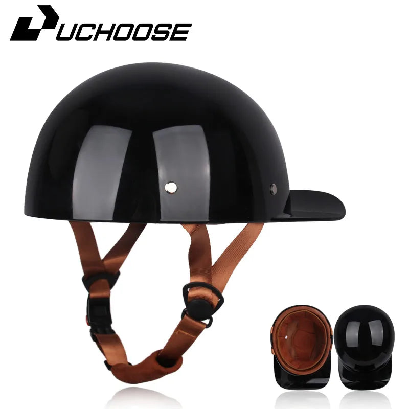 Vintage Personalized Baseball & Motorcycle Half Helmets