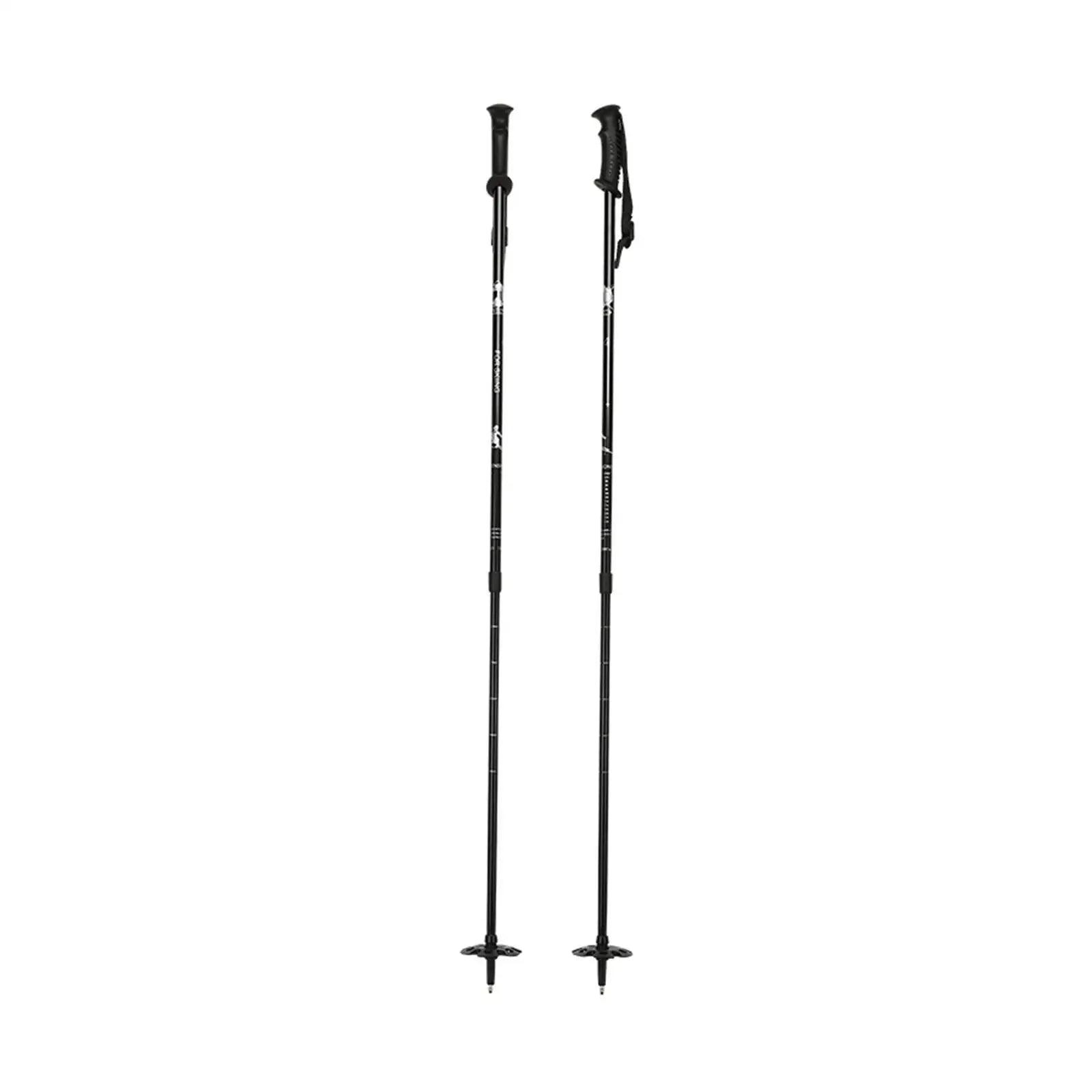 Ski Poles with Lock System & Ergonomic Grip for Adults & Kids