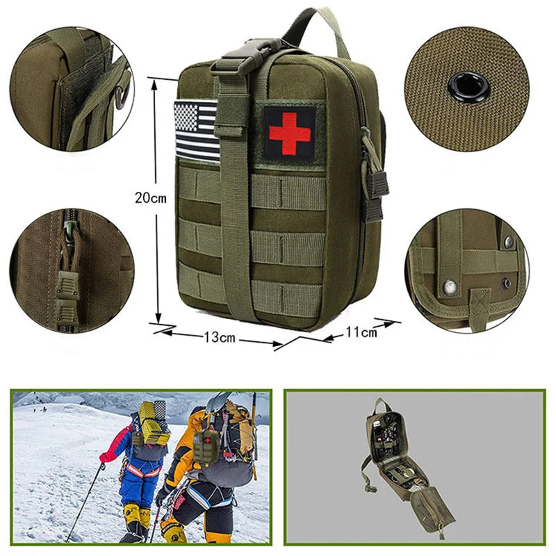 Survival First Aid Kit – Tactical Molle Emergency Gear Bag