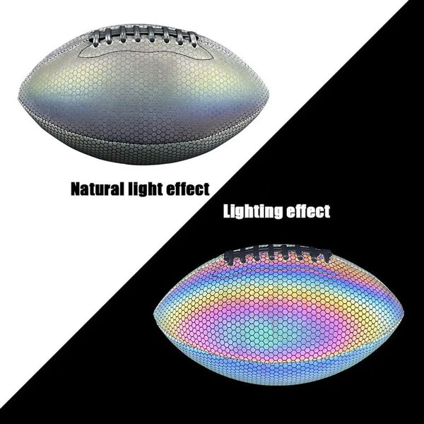Luminous Reflective Olive Rugby Ball PU