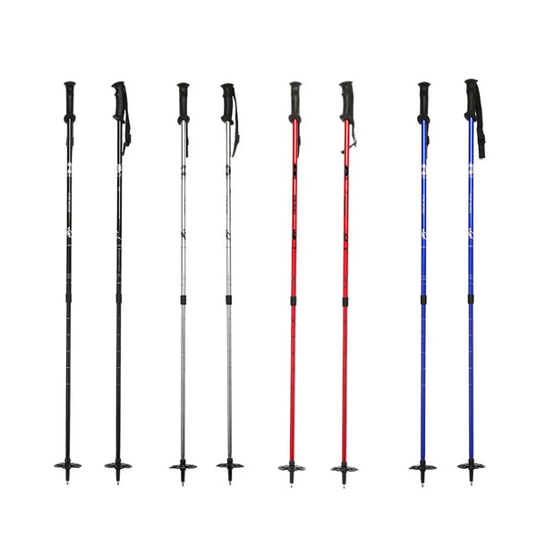 Ski Poles with Lock System & Ergonomic Grip for Adults & Kids