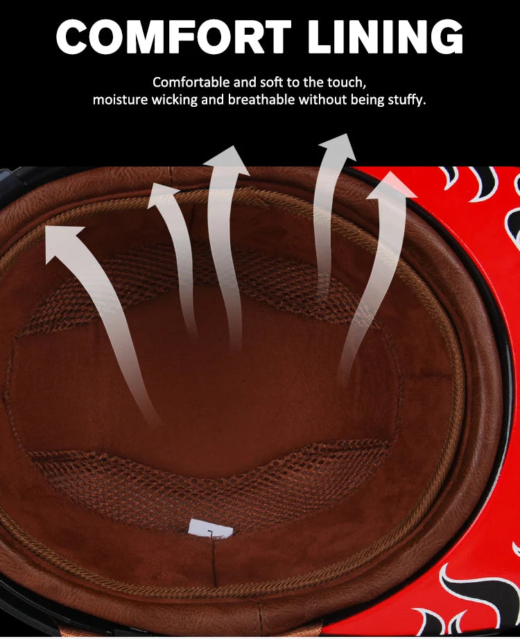 Vintage Personalized Baseball & Motorcycle Half Helmets