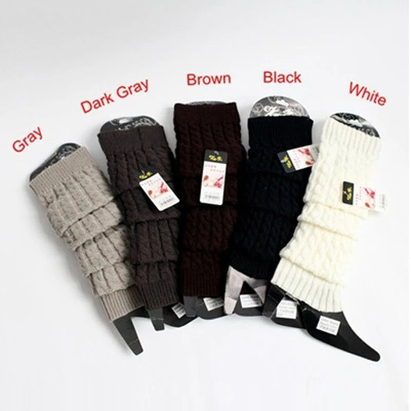 Autumn Winter Women's Kapron Legwarmers with Kneepad