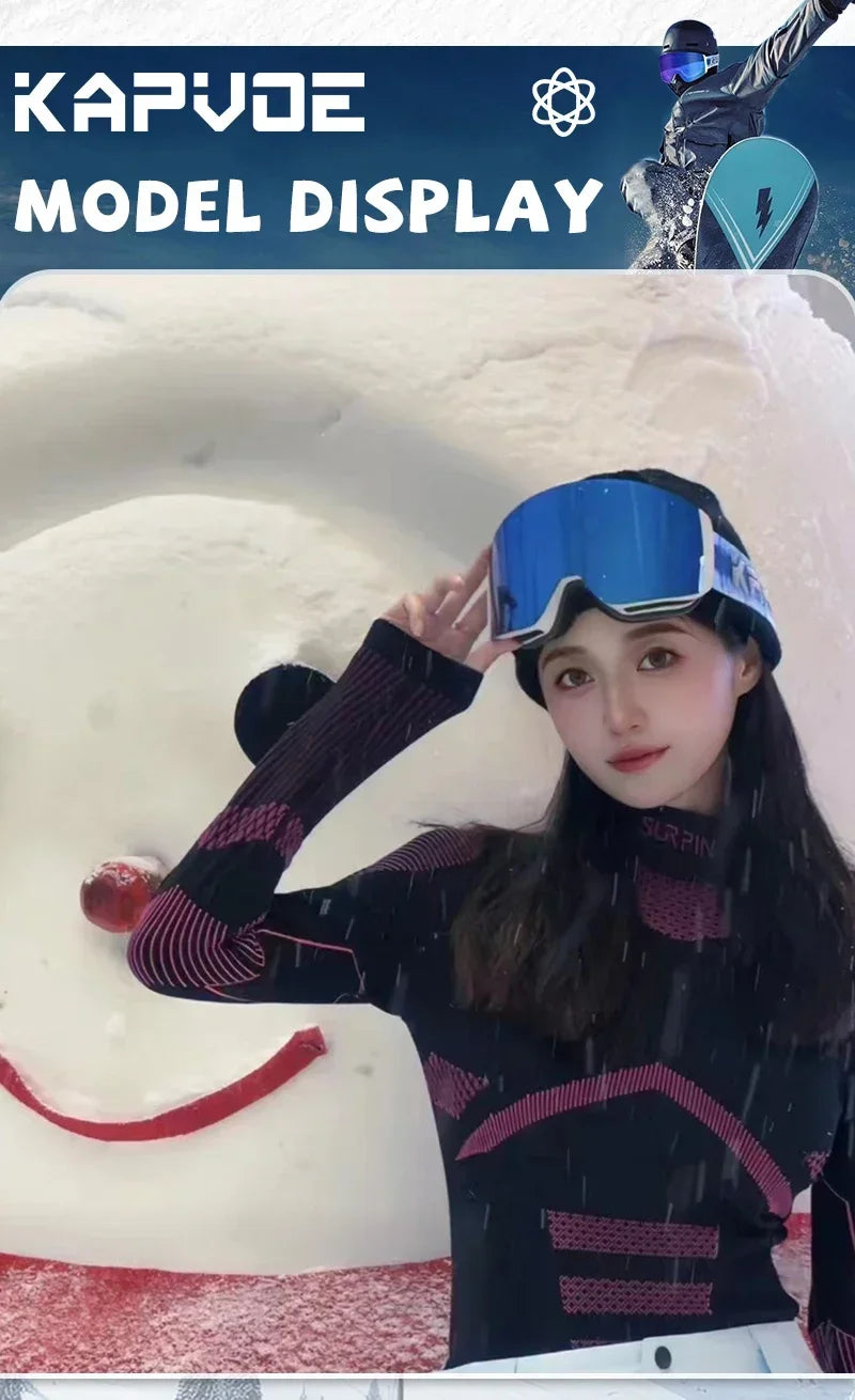 Kapvoe Photochromic Magnetic Ski Goggles UV400