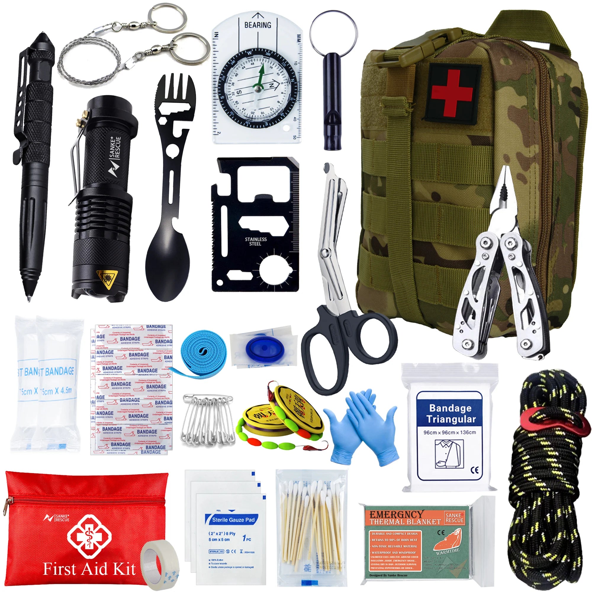 Survival First Aid Kit Molle Emergency IFAK